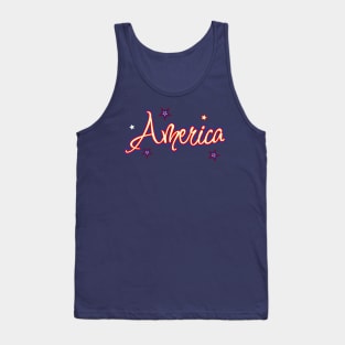 Patriotic America  Graphic Tank Top